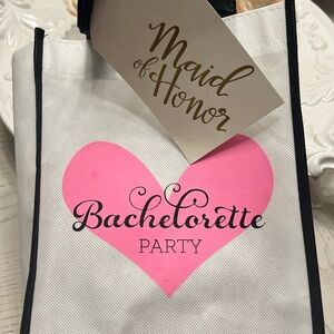 Bachelorette party gift  bag and maid of honor gift tag